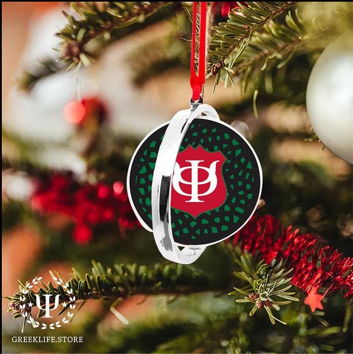 Phi Kappa Psi Christmas Reversible Flat Round Ornament