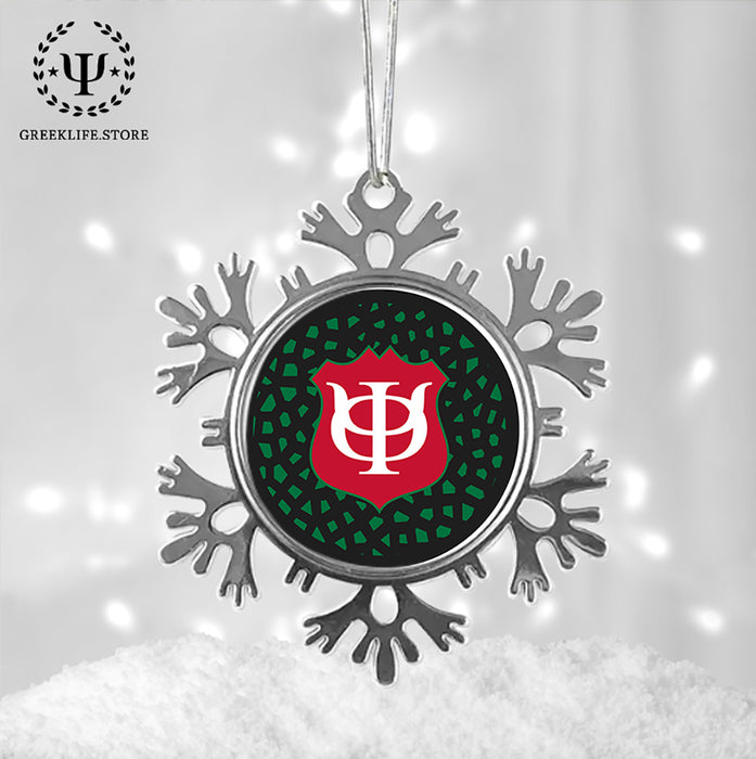 Phi Kappa Psi Christmas Ornament - Snowflake Metal