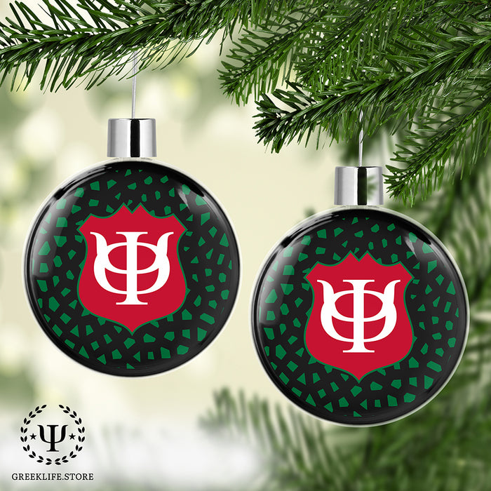 Phi Kappa Psi Christmas Ornament Flat Round