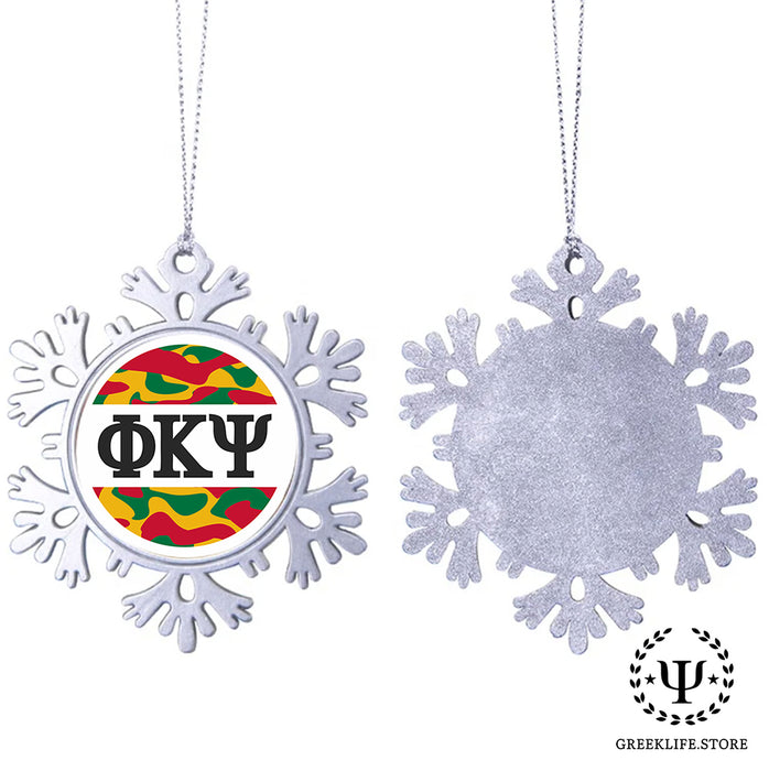 Phi Kappa Psi Christmas Ornament - Snowflake Metal