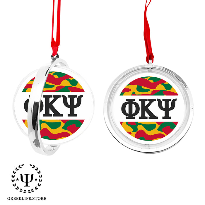 Phi Kappa Psi Christmas Reversible Flat Round Ornament
