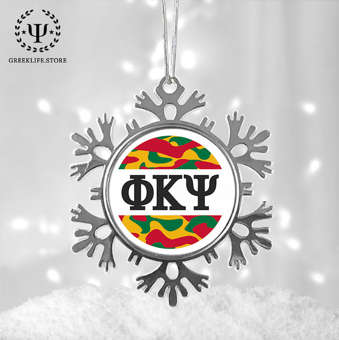 Phi Kappa Psi Christmas Ornament - Snowflake Metal