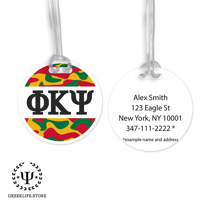 Phi Kappa Psi Luggage Bag Tag (round)