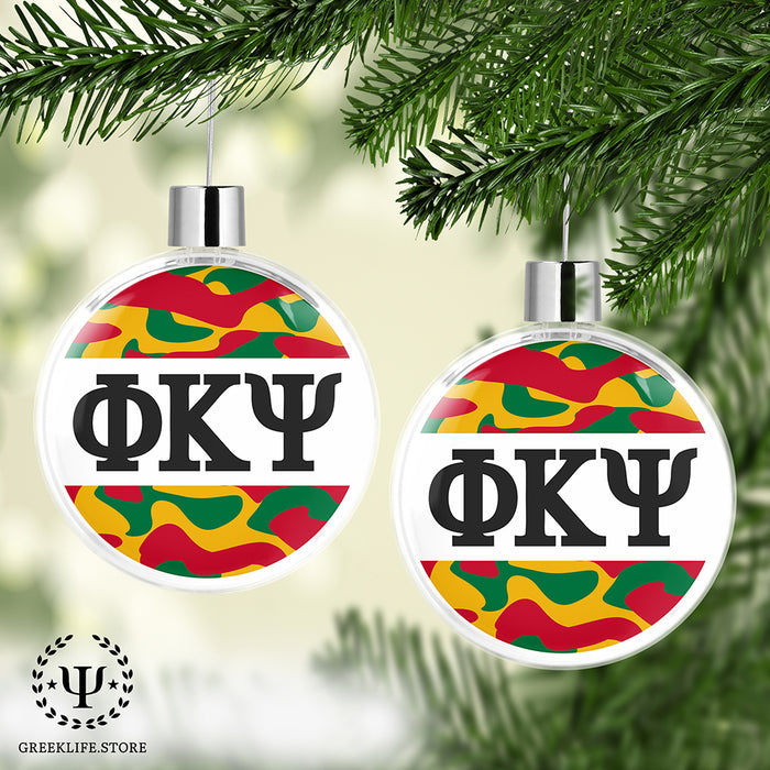 Phi Kappa Psi Christmas Ornament Flat Round