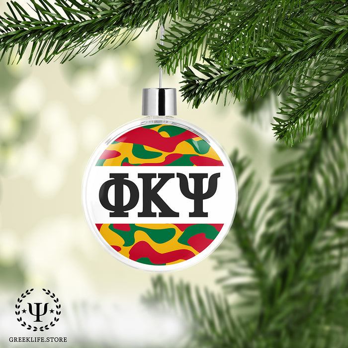 Phi Kappa Psi Christmas Ornament Flat Round