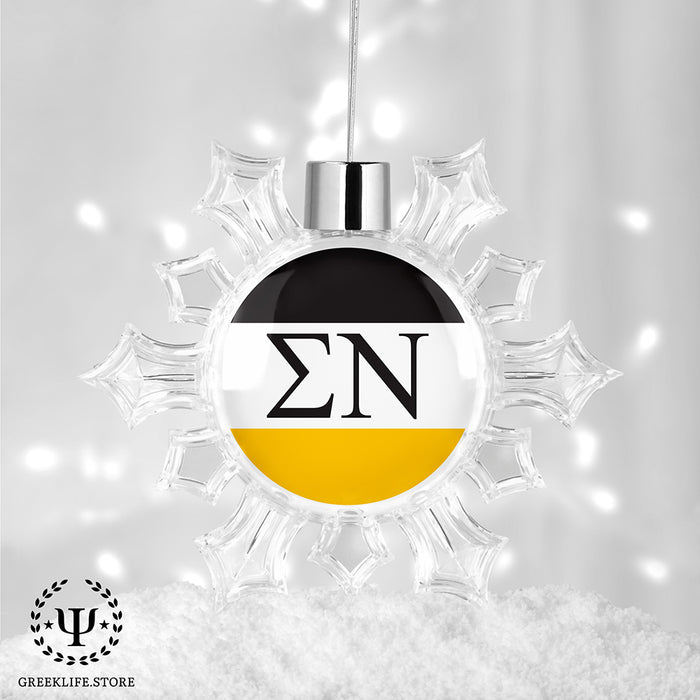 Sigma Nu Christmas Ornament - Snowflake