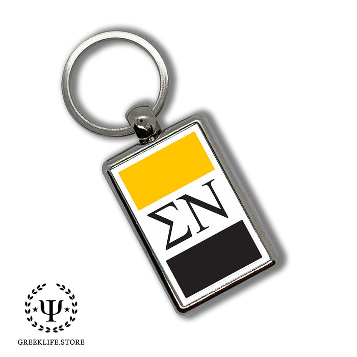 Sigma Nu Keychain Rectangular