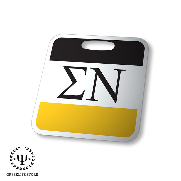 Sigma Nu Luggage Bag Tag (square)