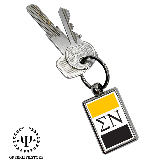 Sigma Nu Keychain Rectangular