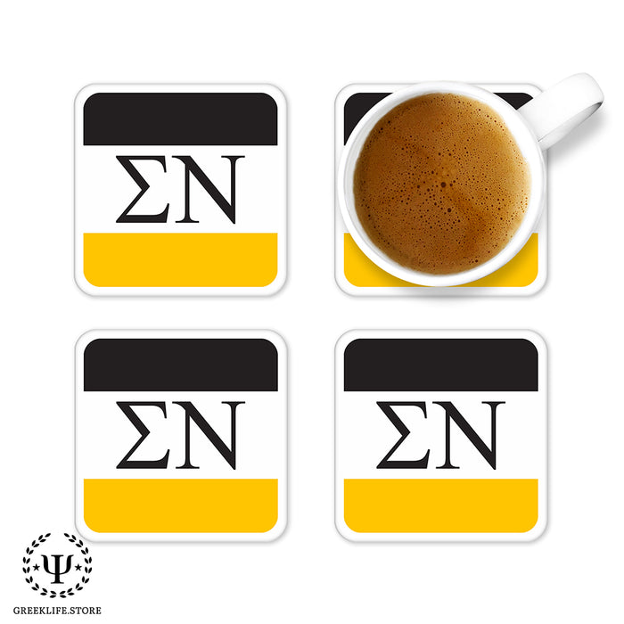 Sigma Nu Beverage Coasters Square (Set of 4)