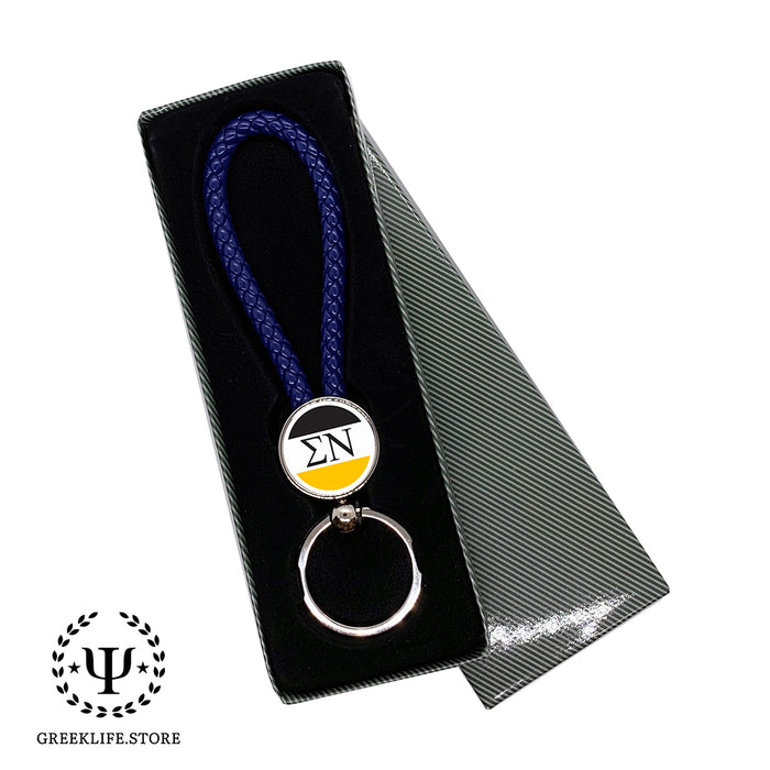 Sigma Nu Keychain Round