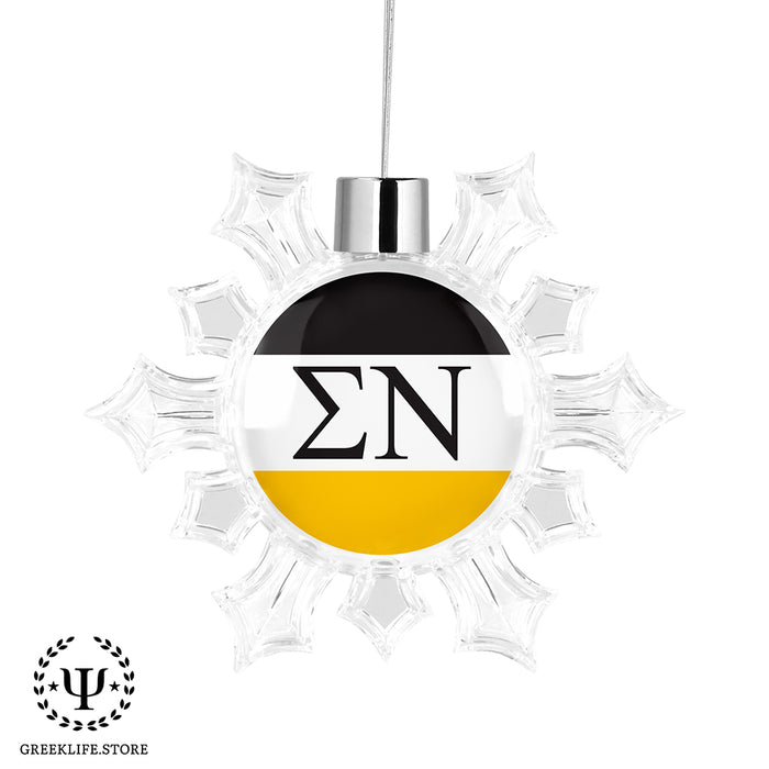 Sigma Nu Christmas Ornament - Snowflake