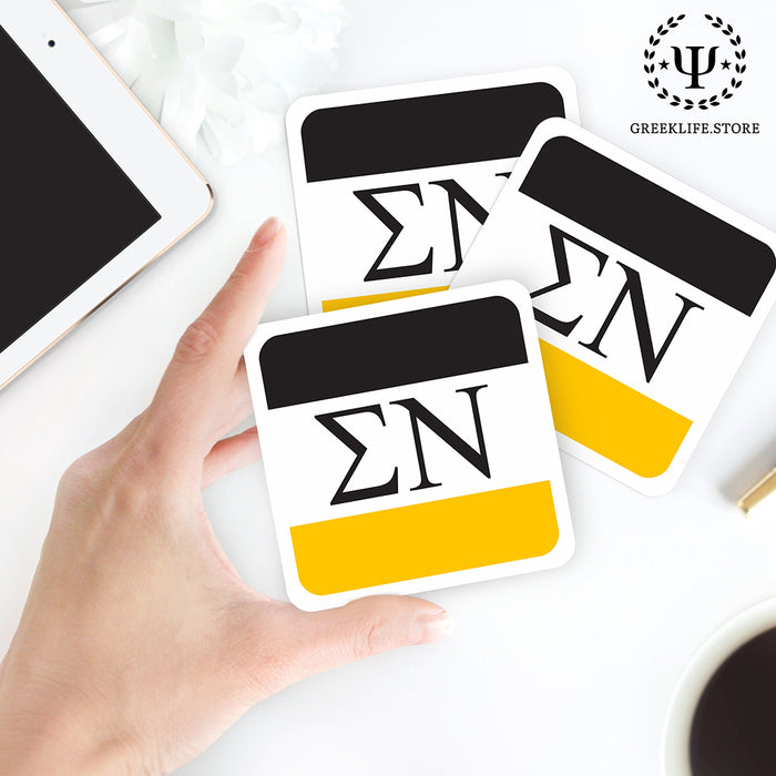 Sigma Nu Beverage Coasters Square (Set of 4)