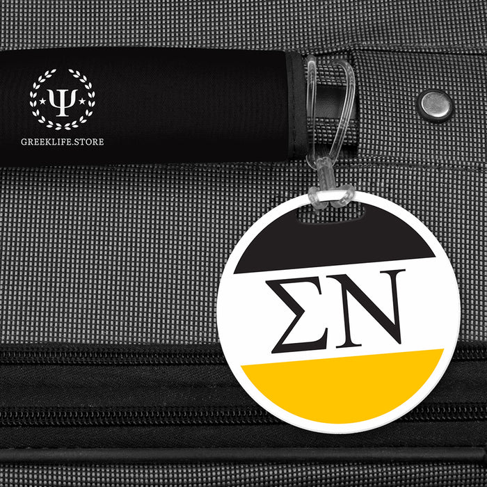 Sigma Nu Luggage Bag Tag (round)