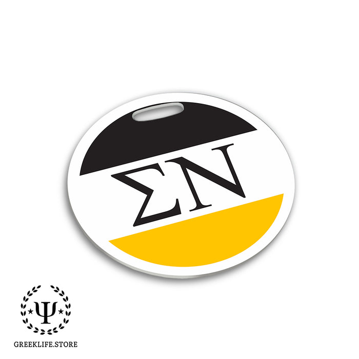 Sigma Nu Luggage Bag Tag (round)