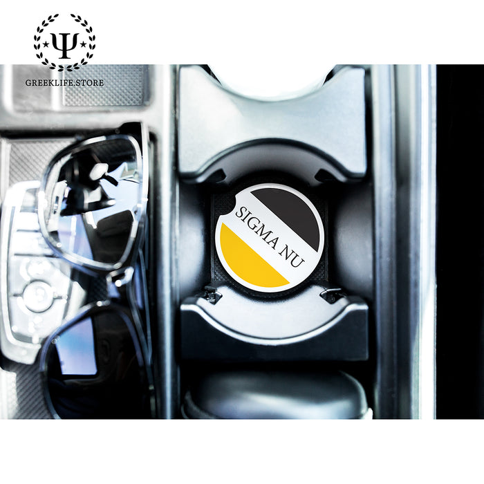 Sigma Nu Car Coasters (Set of 2)
