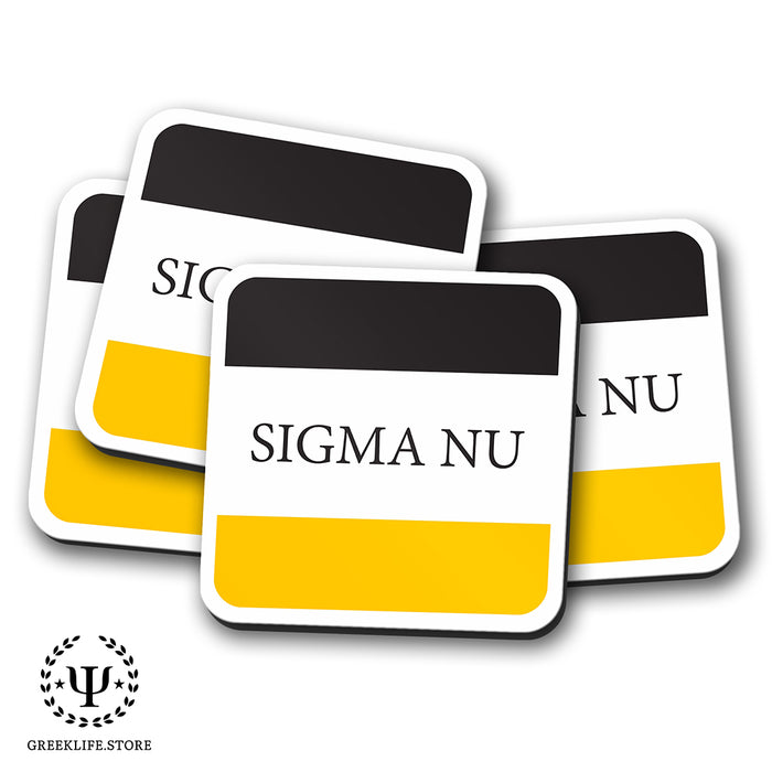 Sigma Nu Beverage Coasters Square (Set of 4)