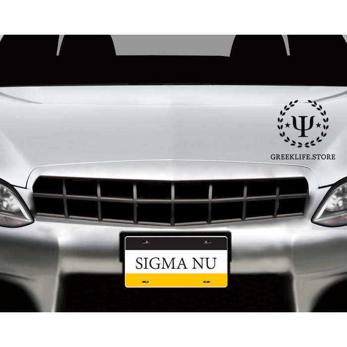 Sigma Nu Decorative License Plate
