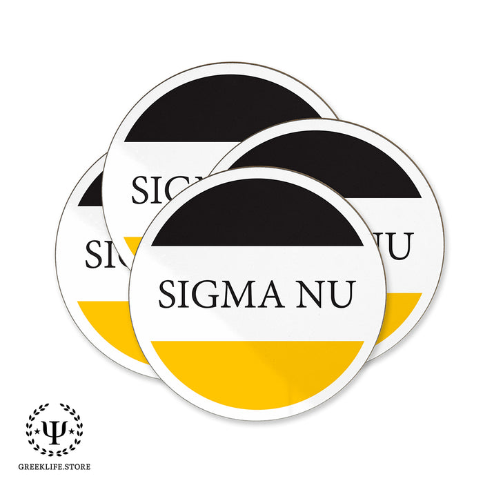 Sigma Nu Beverage Coasters Round (Set of 4)