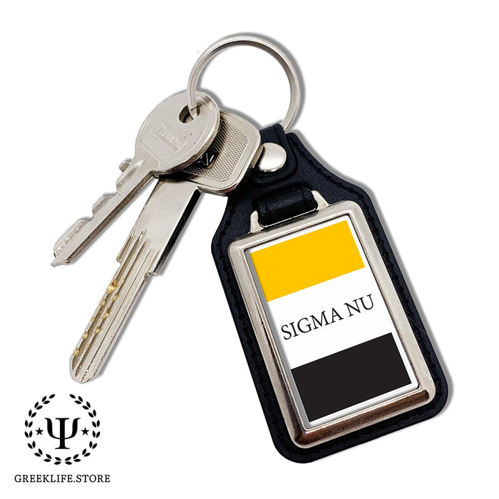 Sigma Nu Keychain Rectangular