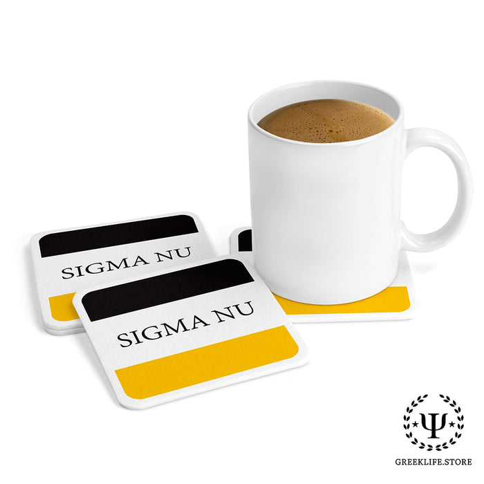 Sigma Nu Beverage Coasters Square (Set of 4)