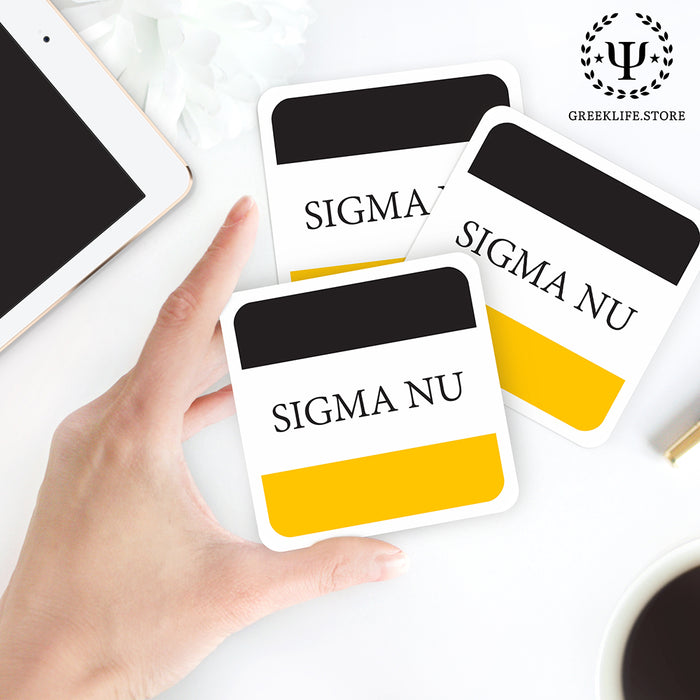 Sigma Nu Beverage Coasters Square (Set of 4)