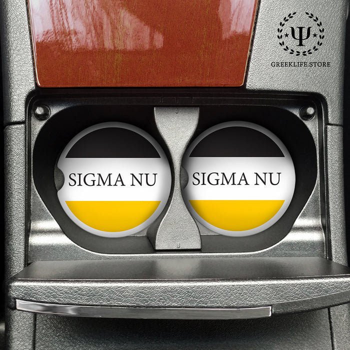 Sigma Nu Car Coasters (Set of 2)