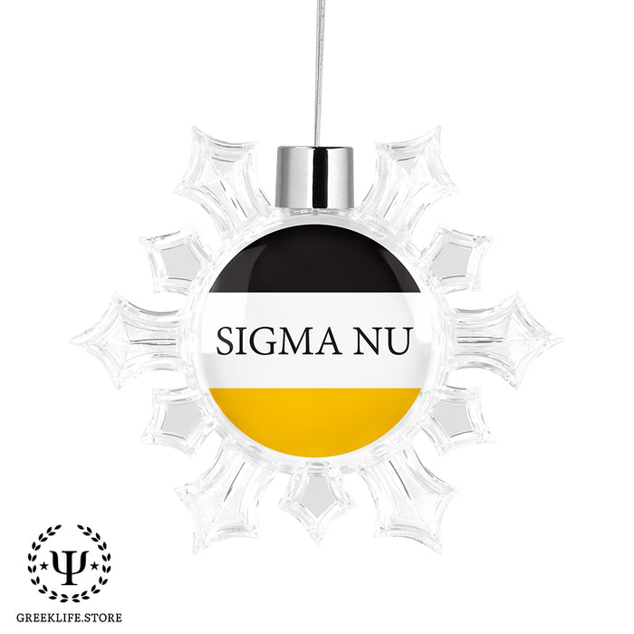 Sigma Nu Christmas Ornament - Snowflake