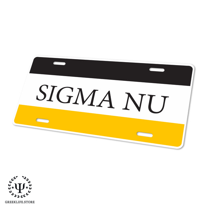 Sigma Nu Decorative License Plate