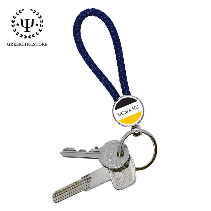 Sigma Nu Keychain Round