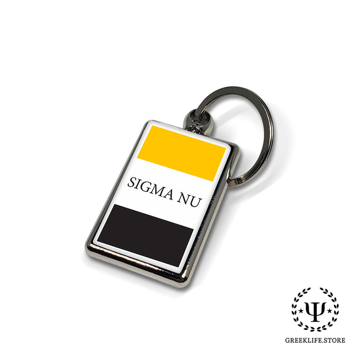 Sigma Nu Keychain Rectangular