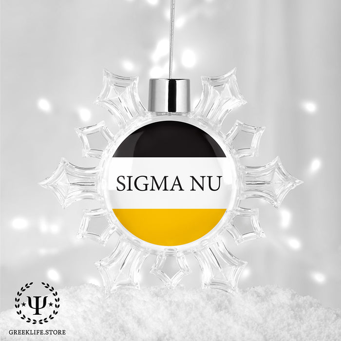 Sigma Nu Christmas Ornament - Snowflake