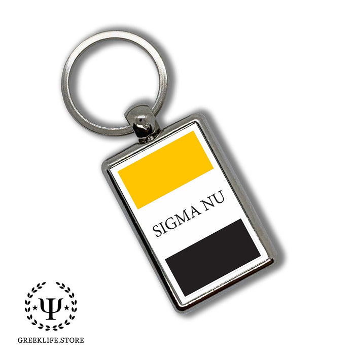 Sigma Nu Keychain Rectangular