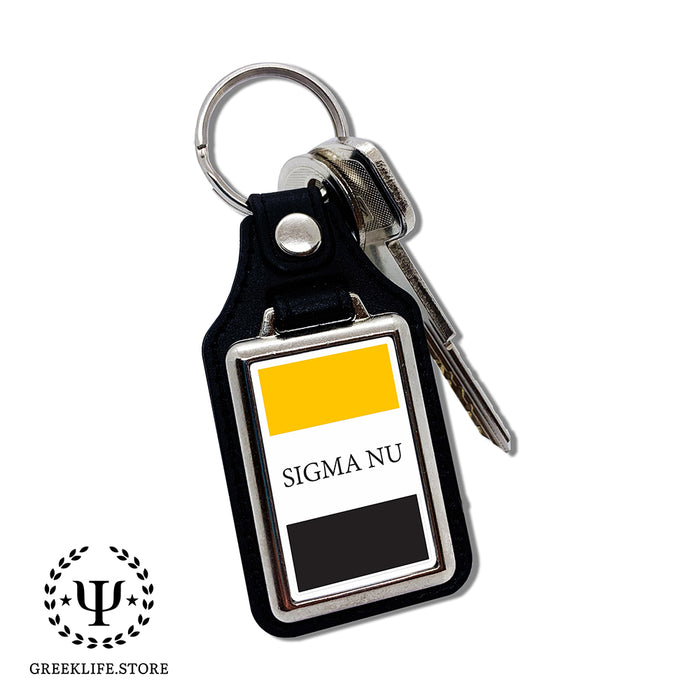 Sigma Nu Keychain Rectangular