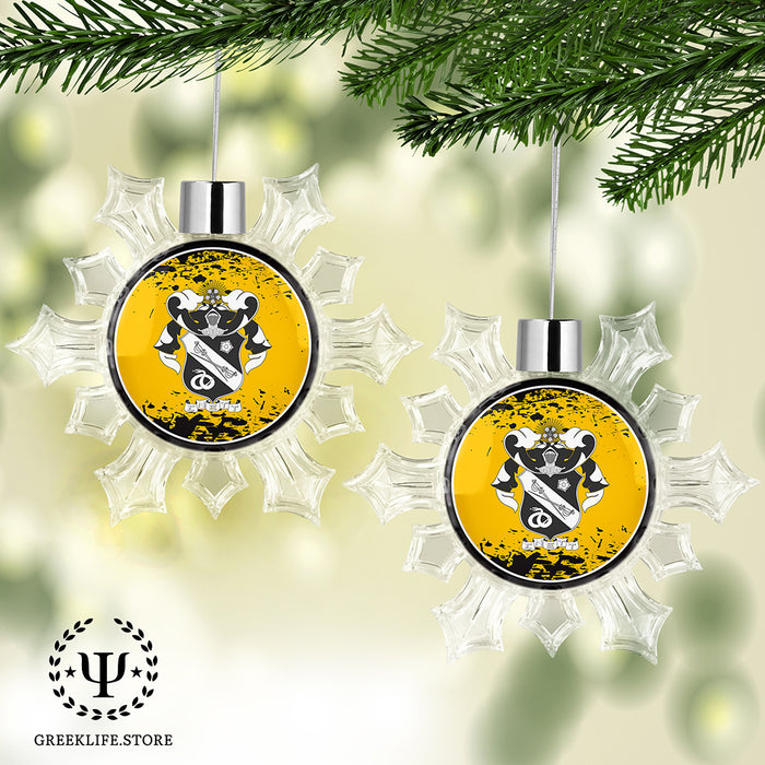 Sigma Nu Christmas Ornament - Snowflake