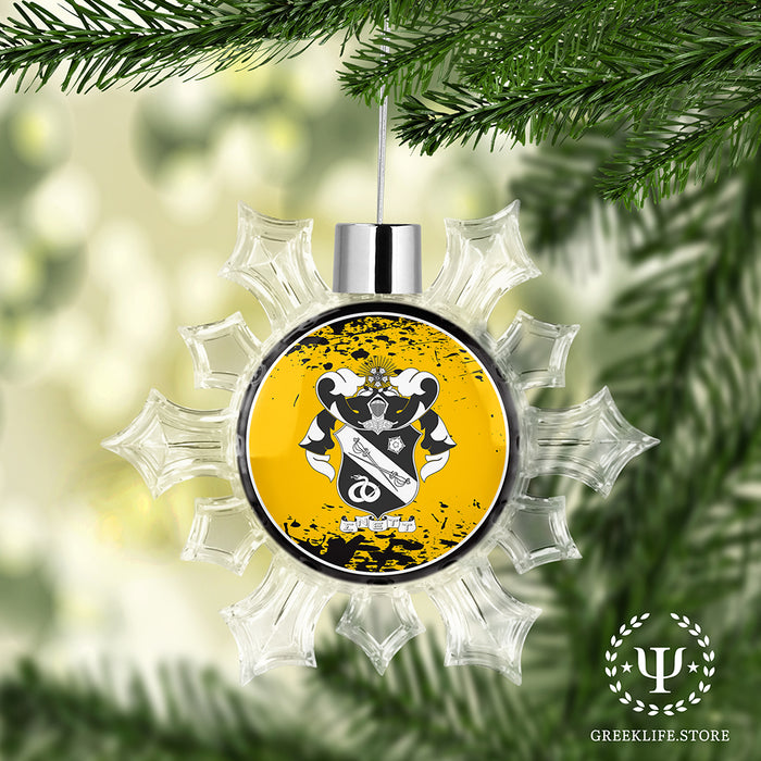 Sigma Nu Christmas Ornament - Snowflake