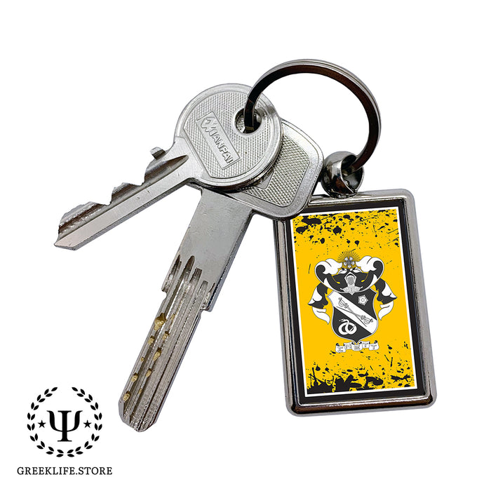 Sigma Nu Keychain Rectangular