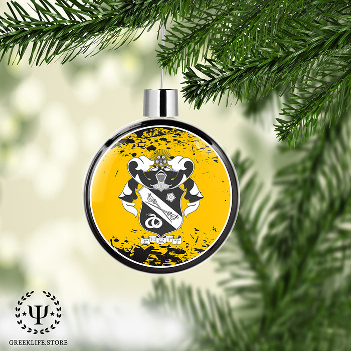 Sigma Nu Christmas Ornament Flat Round