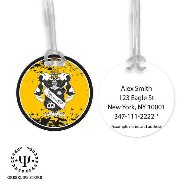Sigma Nu Luggage Bag Tag (round)