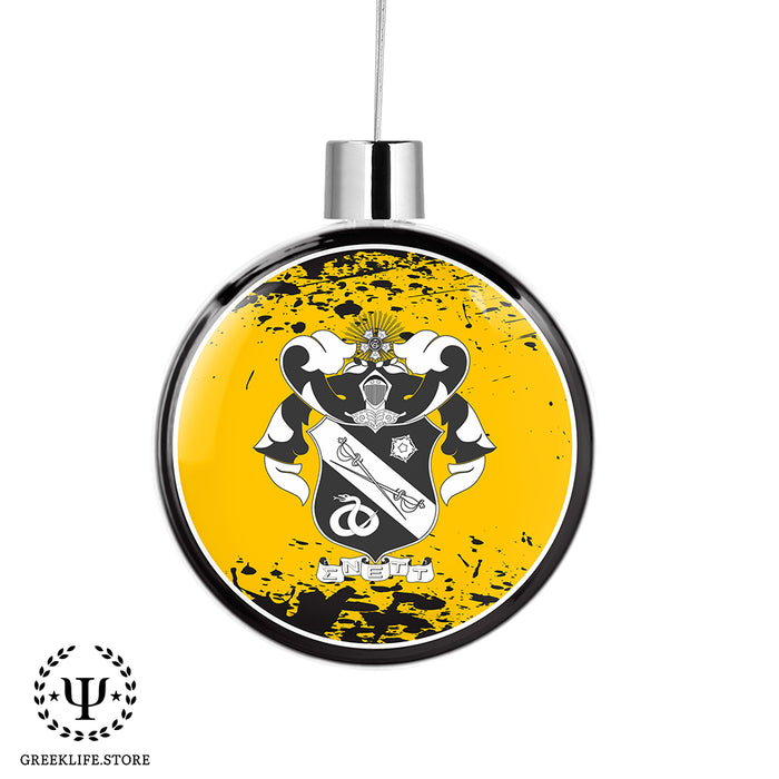 Sigma Nu Christmas Ornament Flat Round