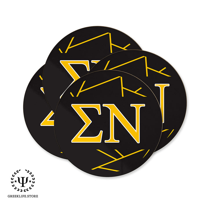 Sigma Nu Beverage Coasters Round (Set of 4)