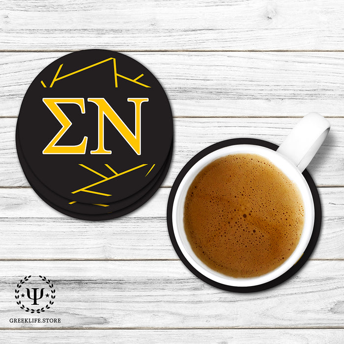 Sigma Nu Beverage Coasters Round (Set of 4)
