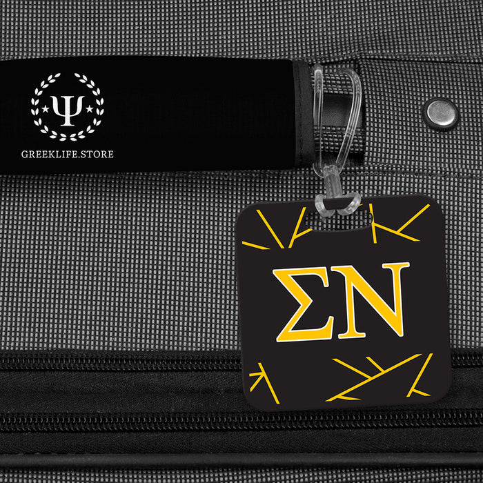 Sigma Nu Luggage Bag Tag (square)