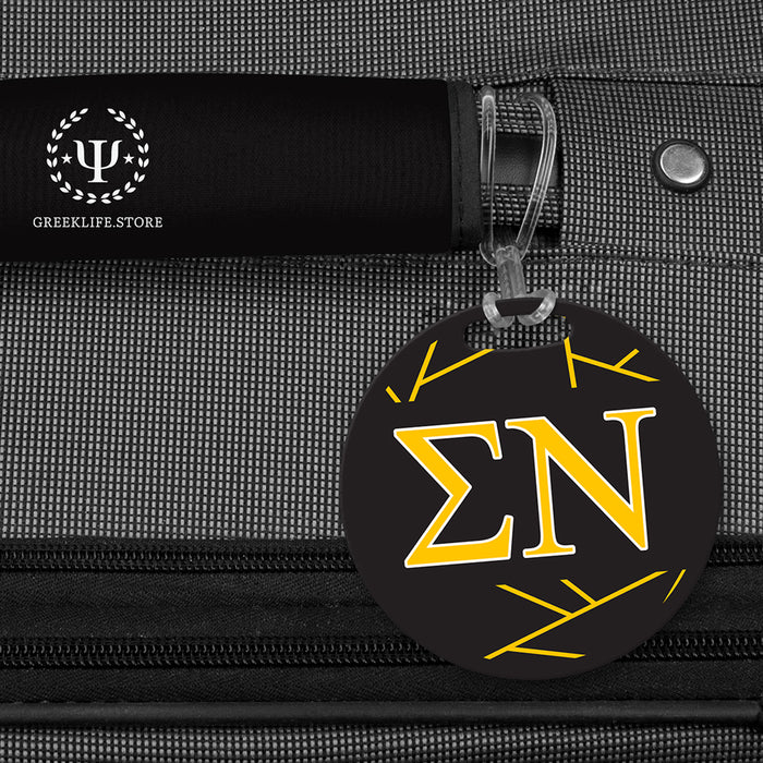 Sigma Nu Luggage Bag Tag (round)