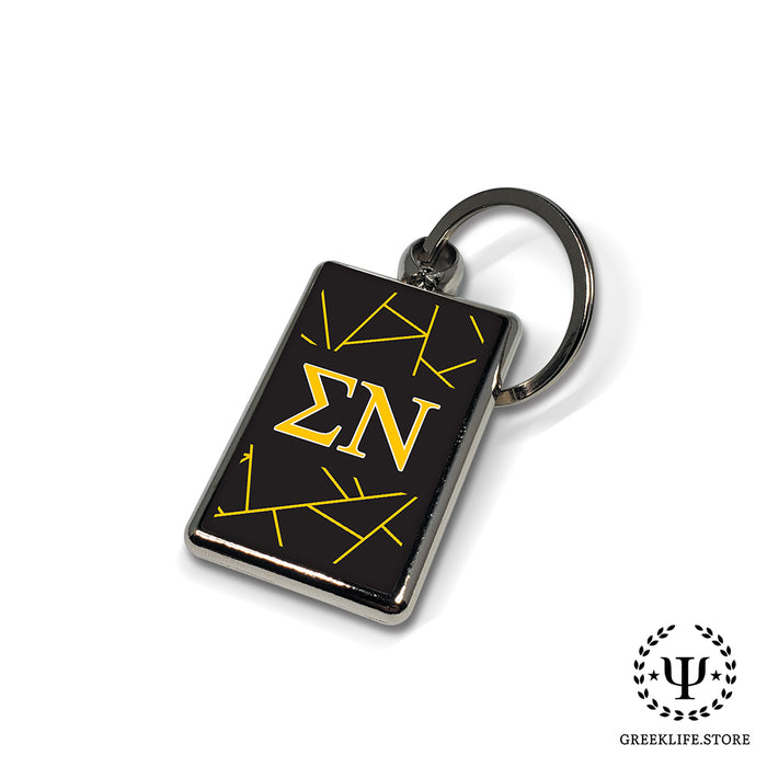 Sigma Nu Keychain Rectangular