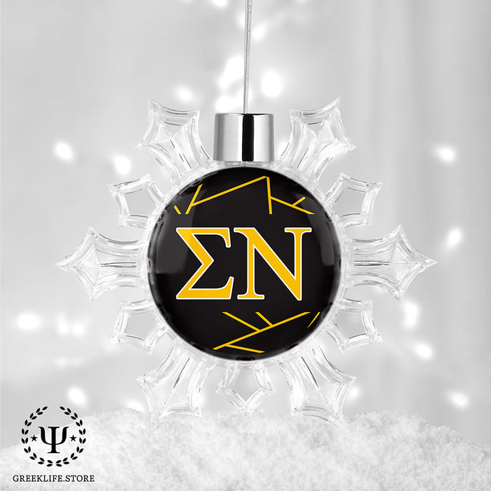 Sigma Nu Christmas Ornament - Snowflake