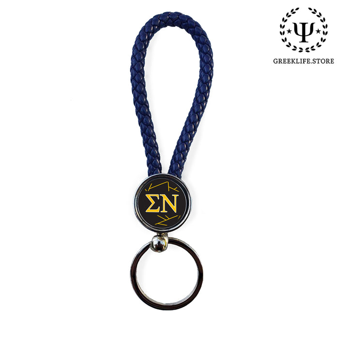 Sigma Nu Keychain Round