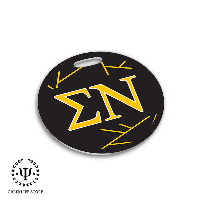Sigma Nu Luggage Bag Tag (round)