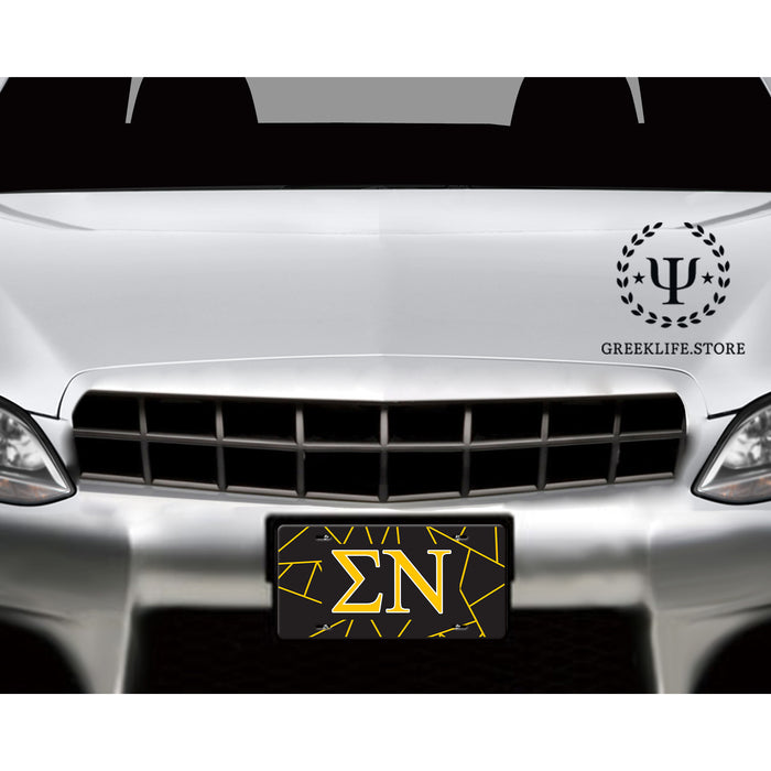 Sigma Nu Decorative License Plate