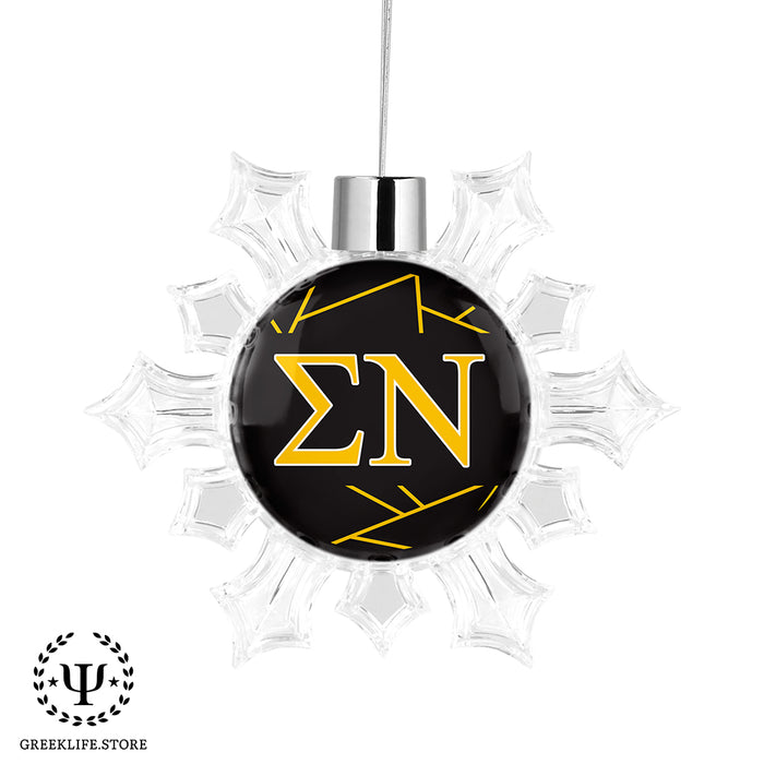Sigma Nu Christmas Ornament - Snowflake